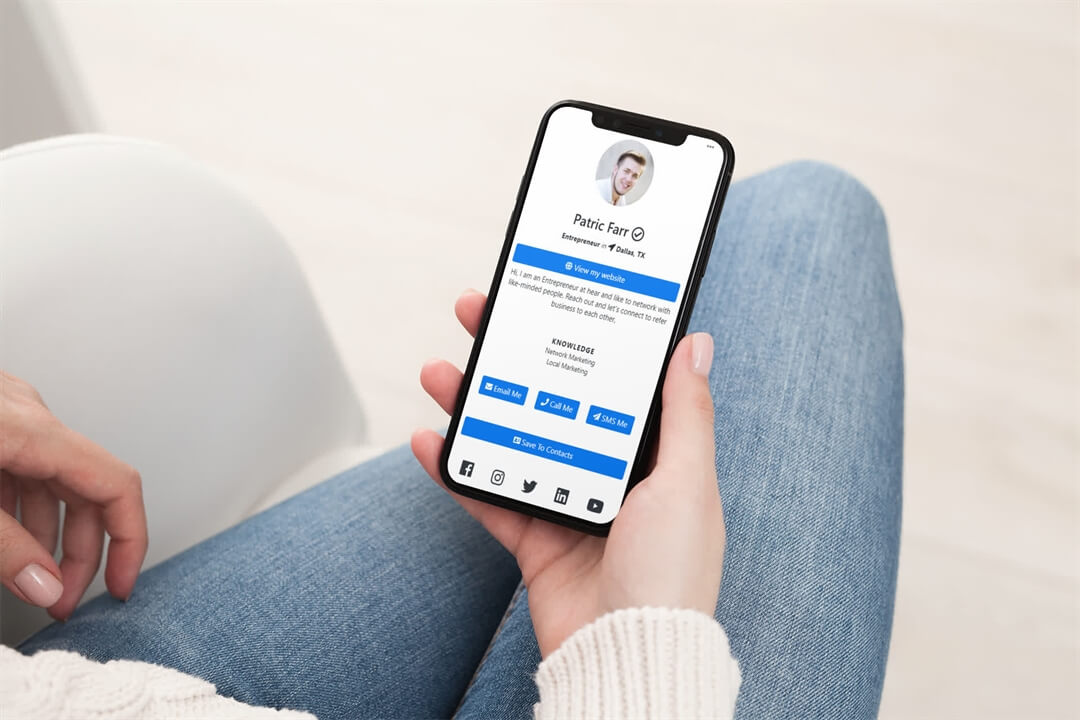 Cheap Virtual Business Card Android Iowa 